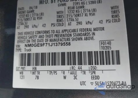 2018 Ford Transit Connect Xlt from USA, damaged, VIN NM0GE9F71J1379558